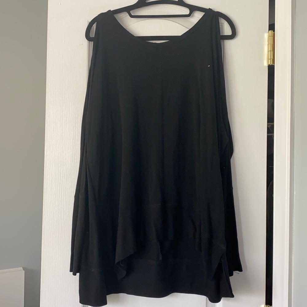 Black Cold Shoulder Tunic